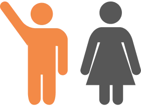男女比のアイコン