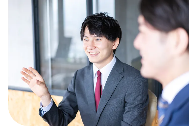 社員インタビューページのファーストビュー