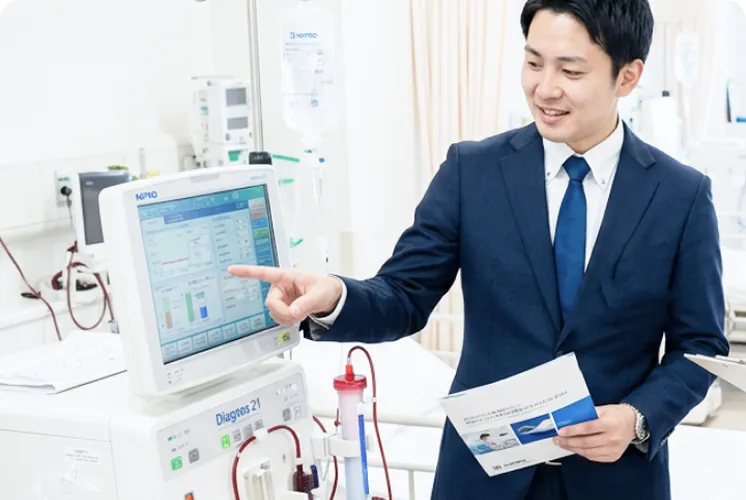 商品知識を研修の様子